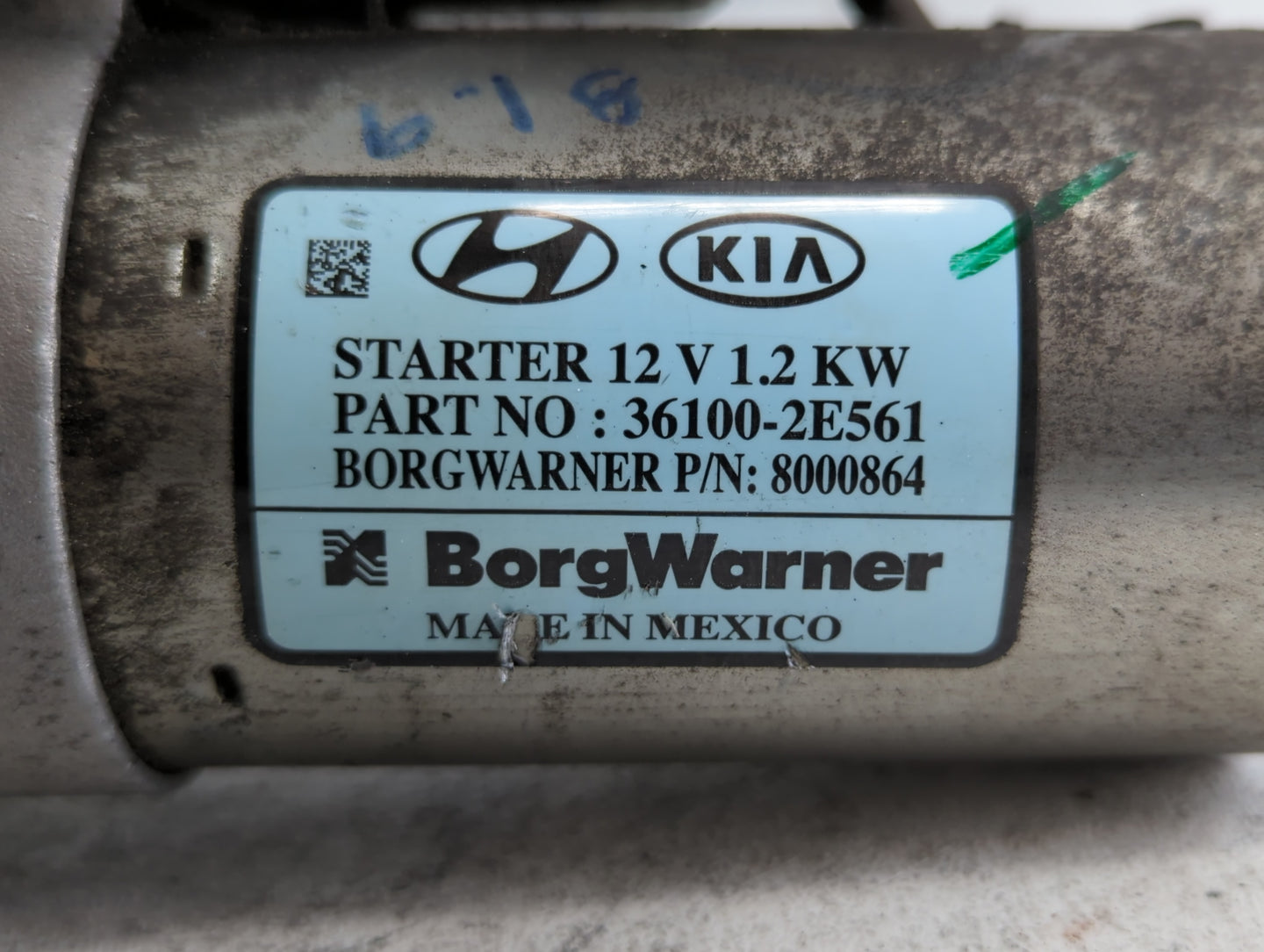 2017-2022 Kia Forte Car Starter Motor Solenoid OEM P/N:36100-2E561 Fits Fits 2017 2018 2019 2020 2021 2022 OEM Used Auto Par