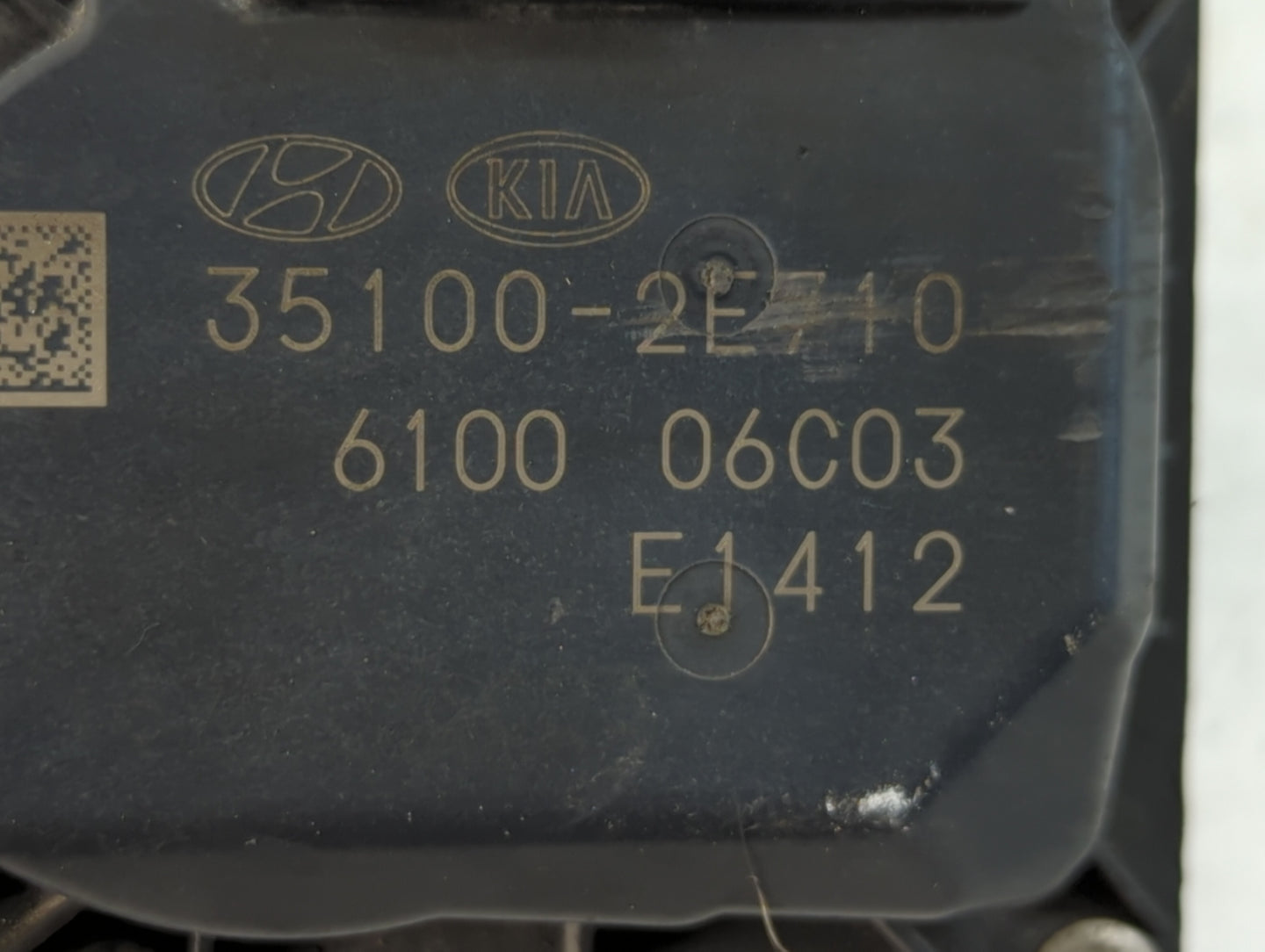 2020-2022 Kia Forte Throttle Body P/N:35100-2E710 Fits Fits 2020 2021 2022 OEM Used Auto Parts - Oemusedautoparts1.com