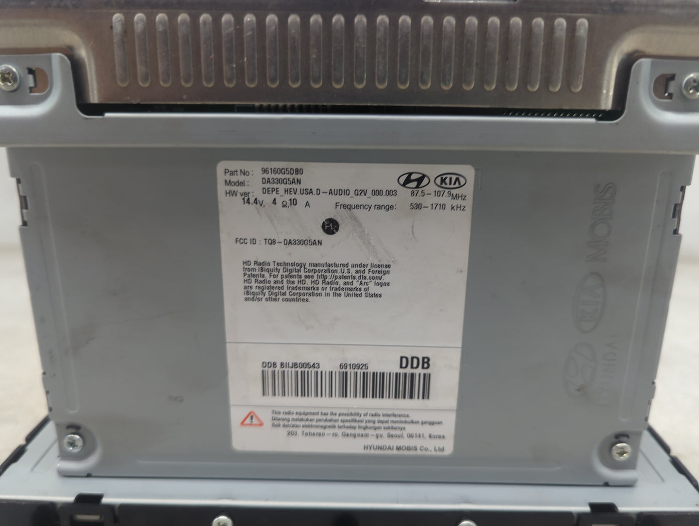 2020 Kia Niro Information Display Screen - Oemusedautoparts1.com