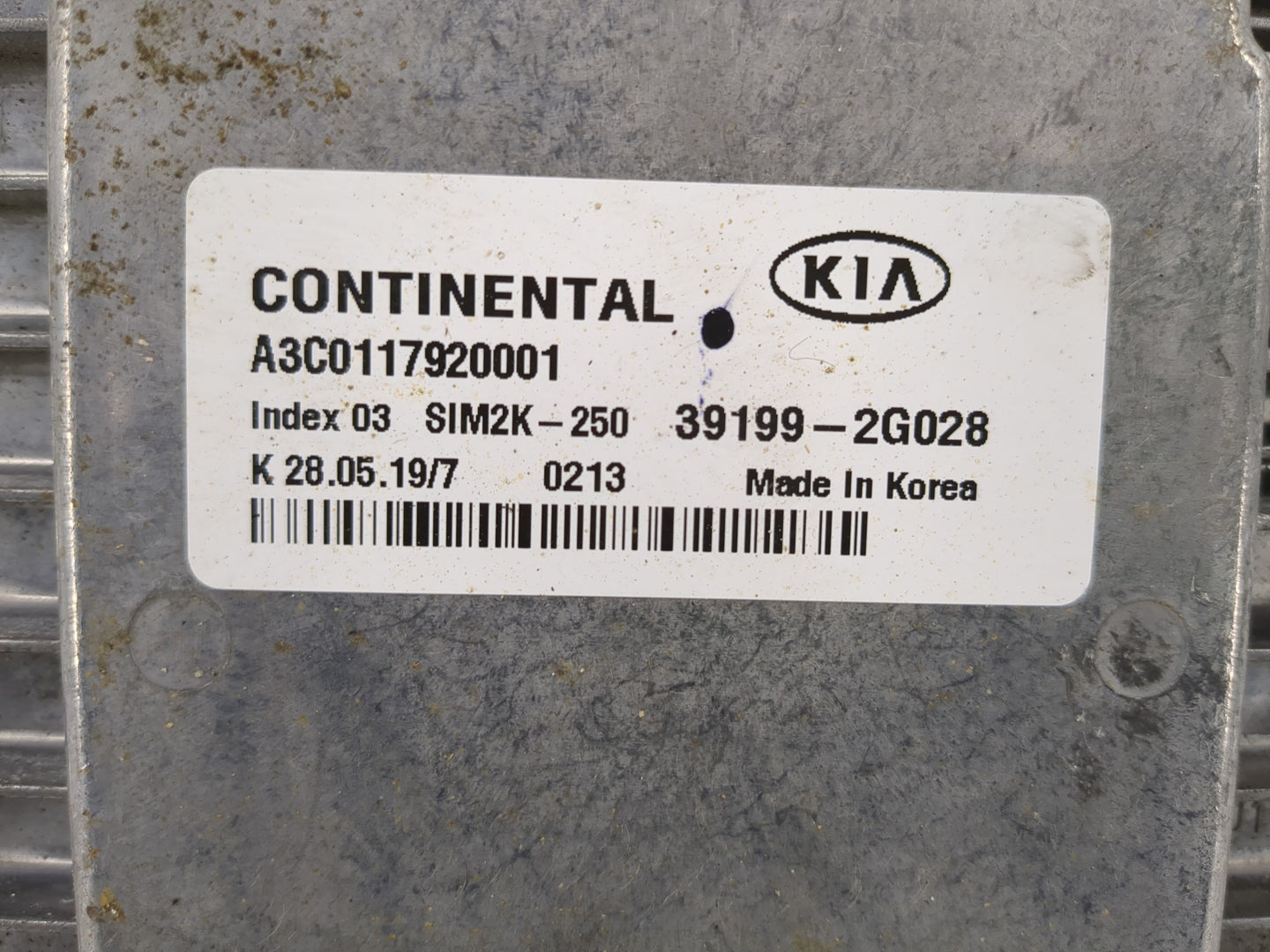 2019-2020 Kia Optima PCM Engine Control Computer ECU ECM PCU OEM P/N:39199-2G028 Fits Fits 2019 2020 OEM Used Auto Parts - O