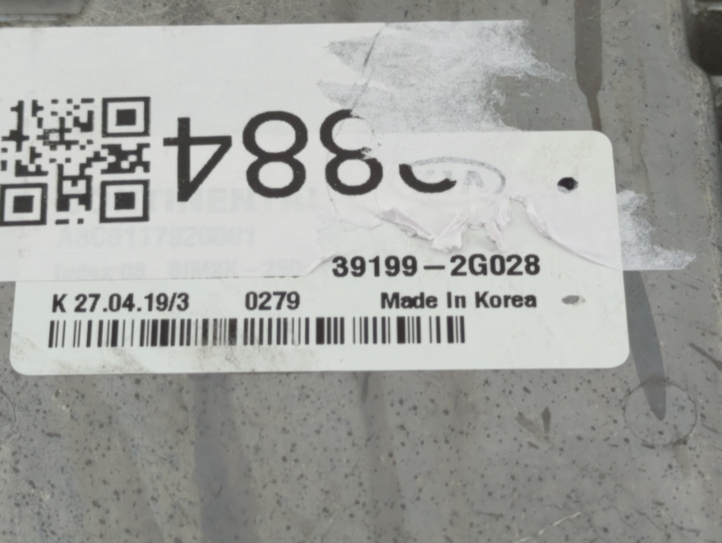2020 Kia Optima PCM Engine Control Computer ECU ECM PCU OEM P/N:39199-2G028 Fits OEM Used Auto Parts - Oemusedautoparts1.com