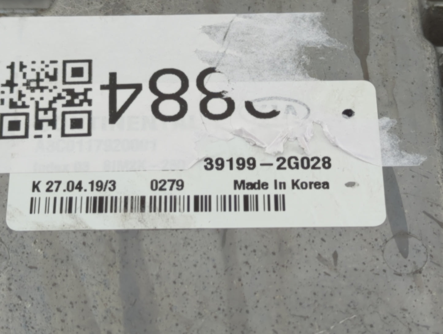 2020 Kia Optima PCM Engine Control Computer ECU ECM PCU OEM P/N:39199-2G028 Fits OEM Used Auto Parts - Oemusedautoparts1.com