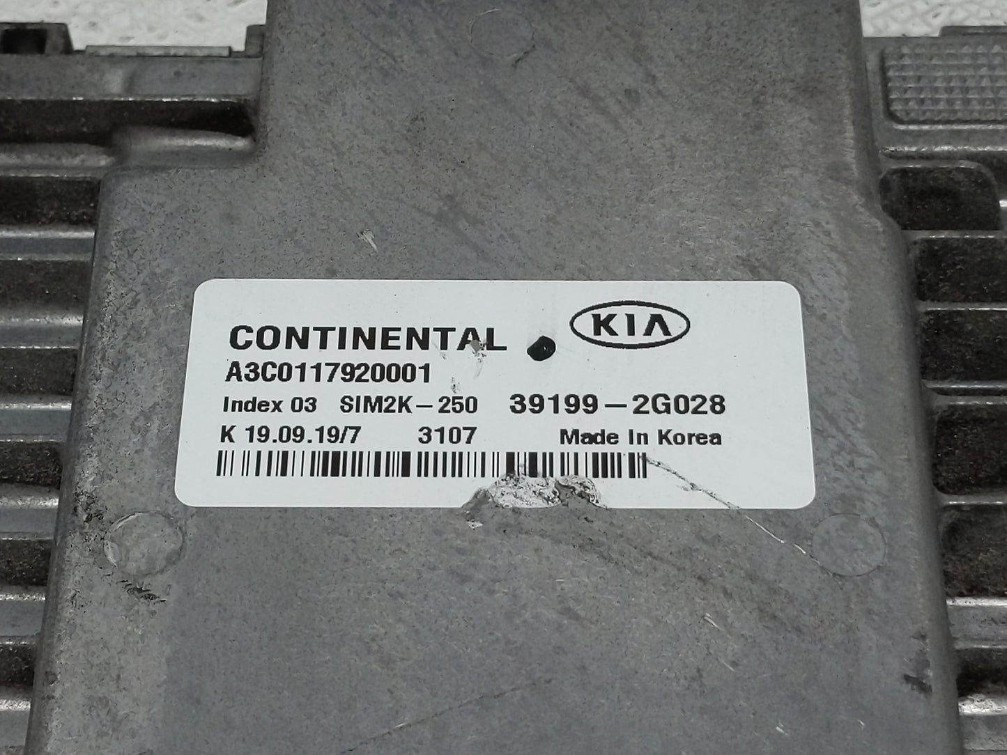 2020 Kia Optima PCM Engine Control Computer ECU ECM PCU OEM P/N:39199-2G028 Fits OEM Used Auto Parts - Oemusedautoparts1.com