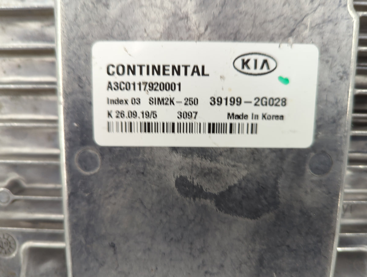 2020 Kia Optima PCM Engine Control Computer ECU ECM PCU OEM P/N:39199-2G028 OEM Used Auto Parts - Oemusedautoparts1.com