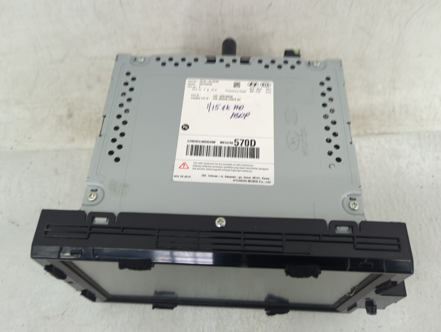 2019-2020 Kia Optima Radio AM FM Cd Player Receiver Replacement Fits Fits 2019 2020 OEM Used Auto Parts - Oemusedautoparts1.
