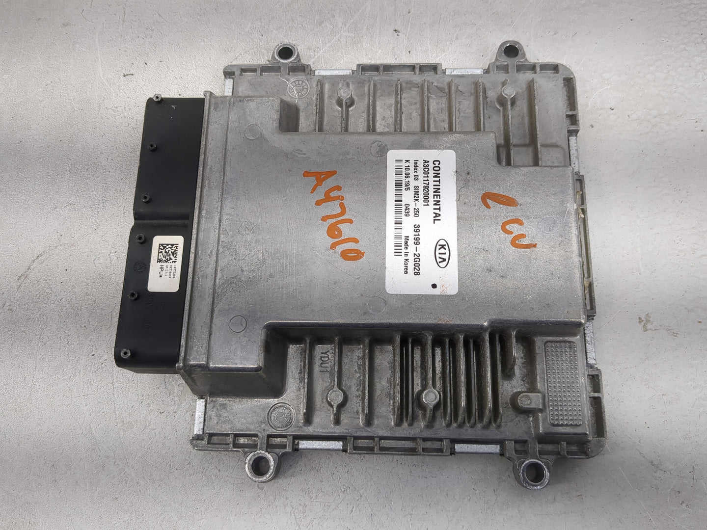 2020 Kia Optima PCM Engine Control Computer ECU ECM PCU OEM P/N:39199-2G028 Fits OEM Used Auto Parts - Oemusedautoparts1.com