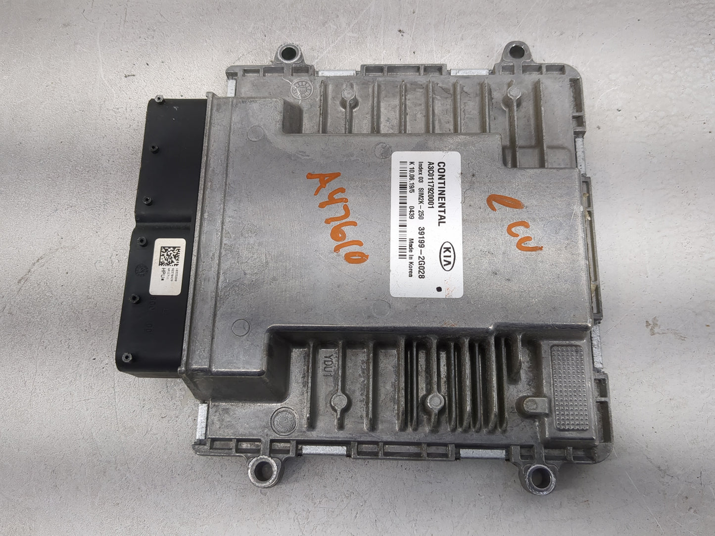 2020 Kia Optima PCM Engine Control Computer ECU ECM PCU OEM P/N:39199-2G028 Fits OEM Used Auto Parts - Oemusedautoparts1.com