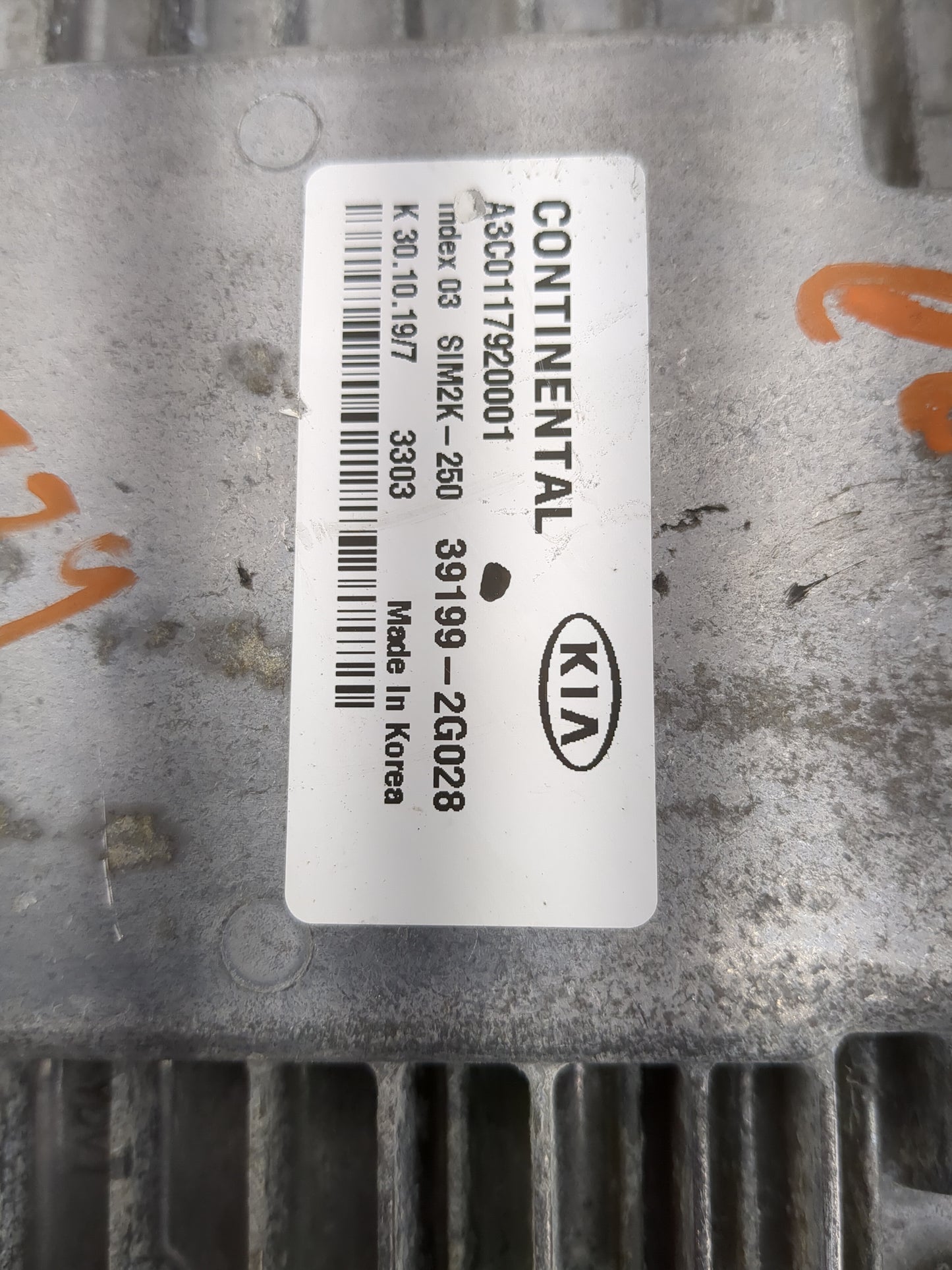 2019-2020 Kia Optima PCM Engine Control Computer ECU ECM PCU OEM P/N:39199-2G028 A3C0117920001, SIM2K-250 Fits Fits 2019 202
