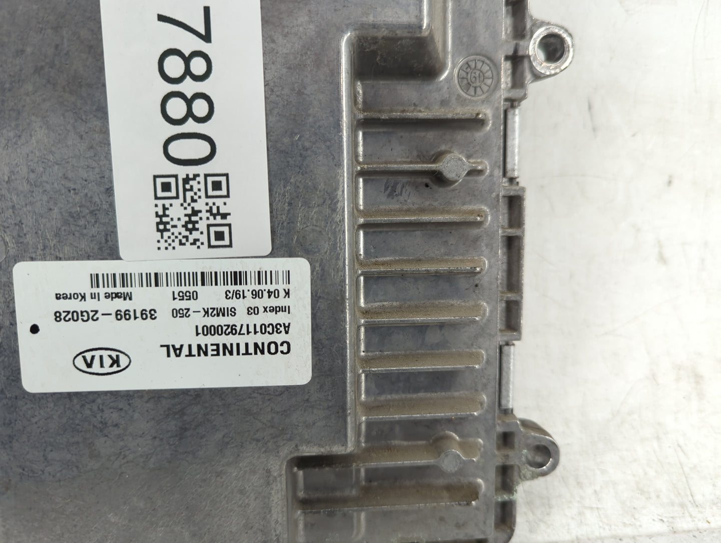 2019-2020 Kia Optima PCM Engine Control Computer ECU ECM PCU OEM P/N:39199-2G028 A3C0117920001, SIM2K-250 Fits Fits 2019 202