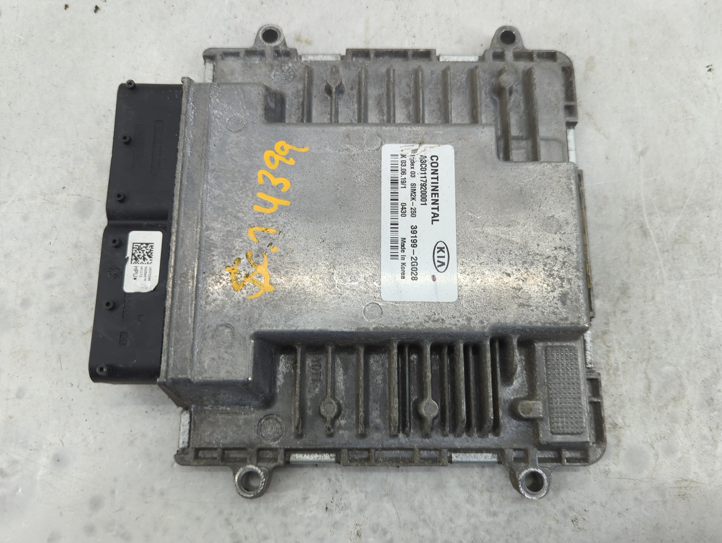 2019-2020 Kia Optima PCM Engine Control Computer ECU ECM PCU OEM P/N:39199-2G028 A3C0117920001, SIM2K-250 Fits Fits 2019 202