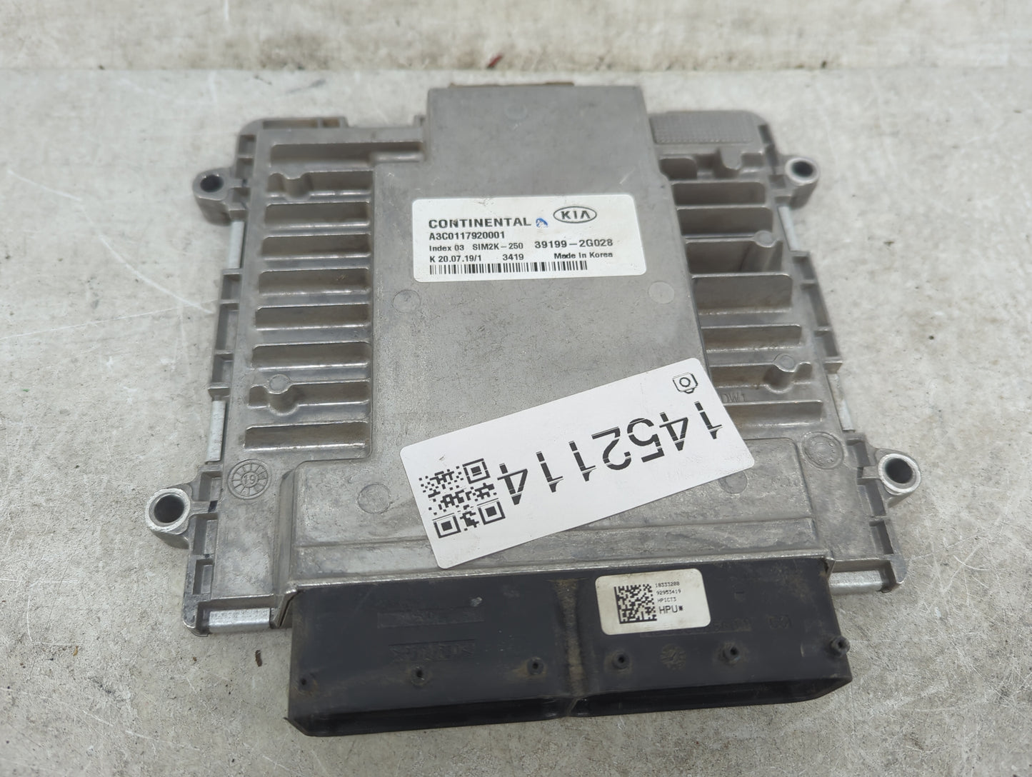 2019-2020 Kia Optima PCM Engine Control Computer ECU ECM PCU OEM P/N:39199-2G028 A3C0117920001, SIM2K-250 Fits Fits 2019 202