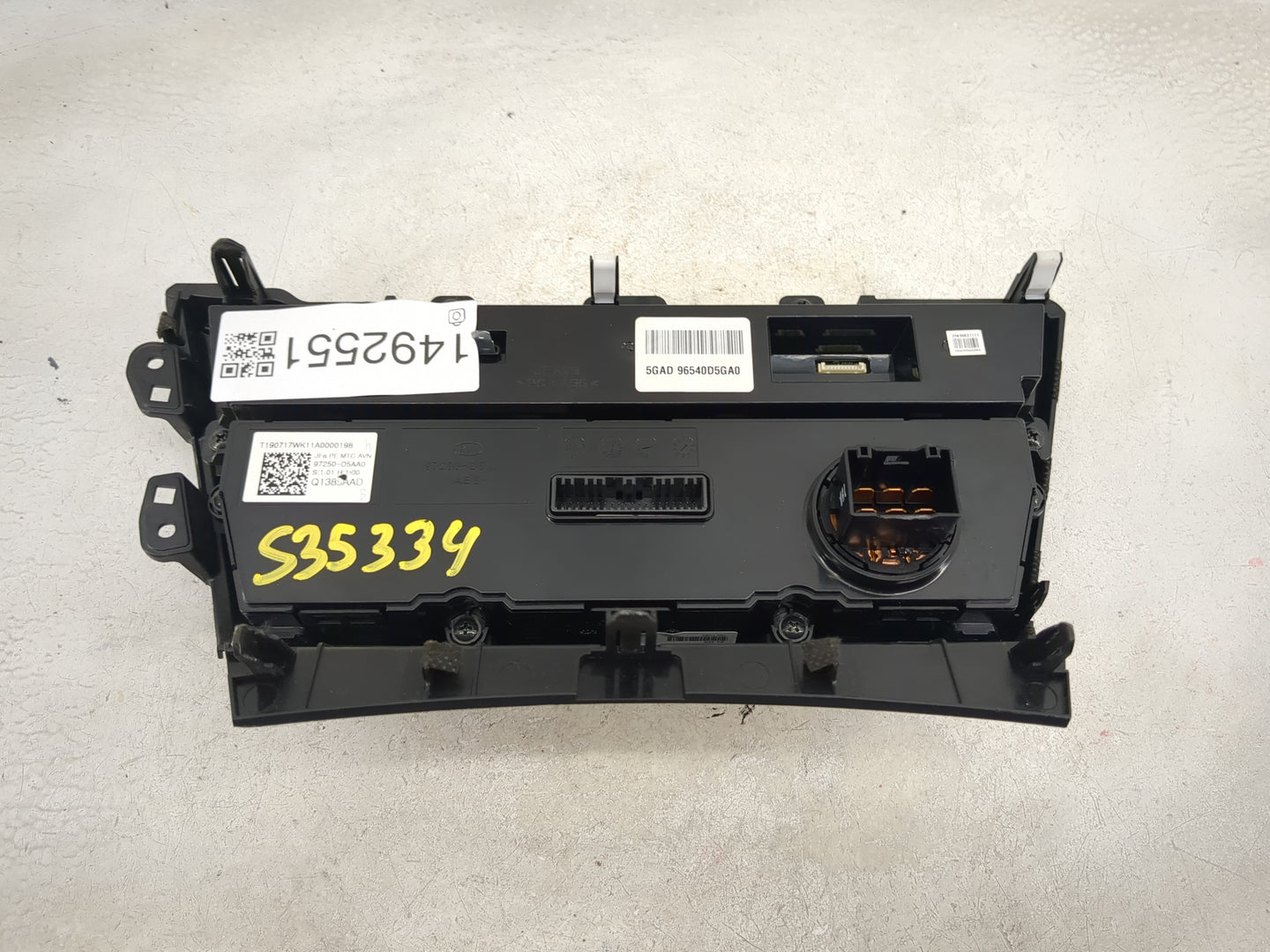 2019-2020 Kia Optima Climate Control Module Temperature AC/Heater Replacement P/N:96540D5GA0 97250-D5AA0 Fits Fits 2019 2020