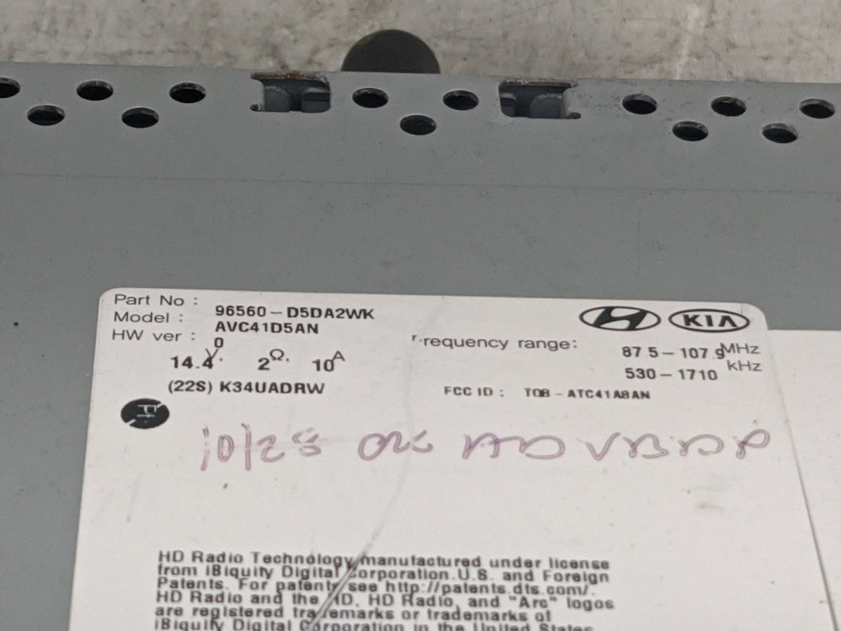 2020 Kia Optima Information Radio Display Screen 1508854 - Oemusedautoparts1.com