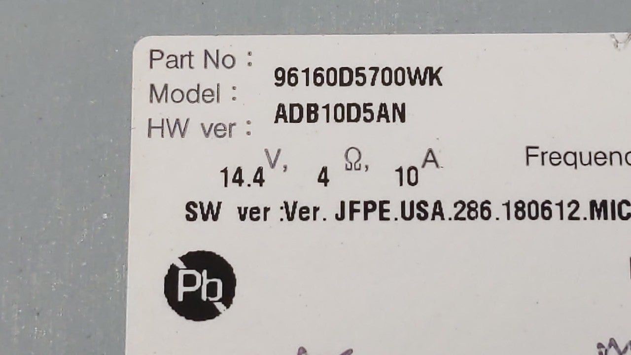 2019-2019 Kia Optima Am Fm Cd Player Radio Receiver - Oemusedautoparts1.com