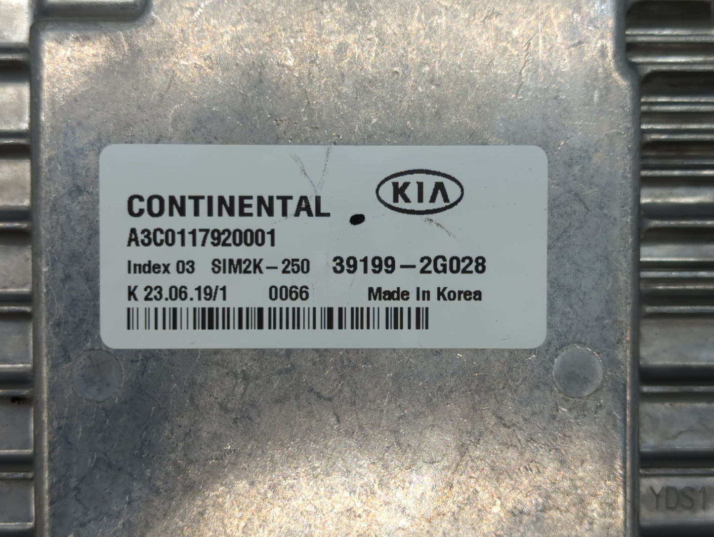 2019 Kia Optima PCM Engine Control Computer ECU ECM PCU OEM P/N:39171-2GJK5 39170-2GJK5, 39199-2G028 Fits OEM Used Auto Part