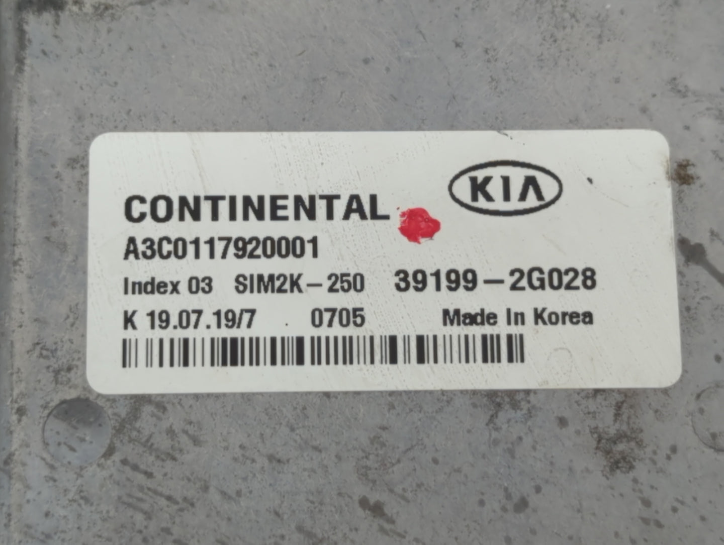2019 Kia Optima PCM Engine Control Computer ECU ECM PCU OEM P/N:39199-2G028 39171-2GJL0 Fits OEM Used Auto Parts - Oemusedau