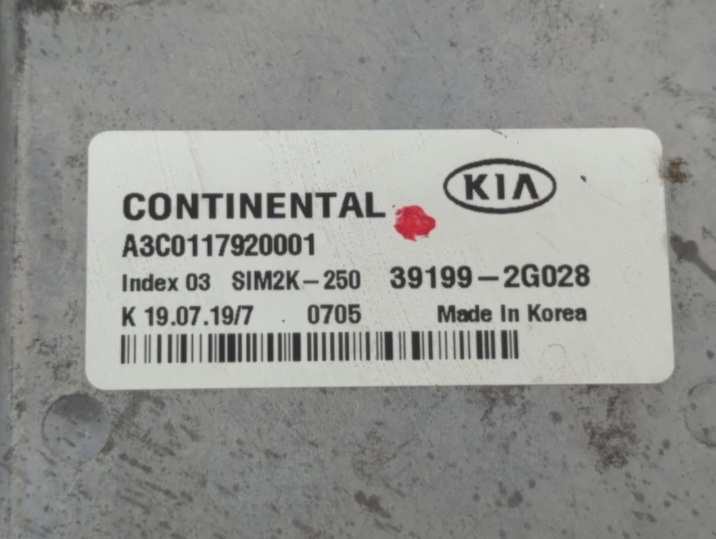 2019 Kia Optima PCM Engine Control Computer ECU ECM PCU OEM P/N:39199-2G028 39171-2GJL0 Fits OEM Used Auto Parts - Oemusedau