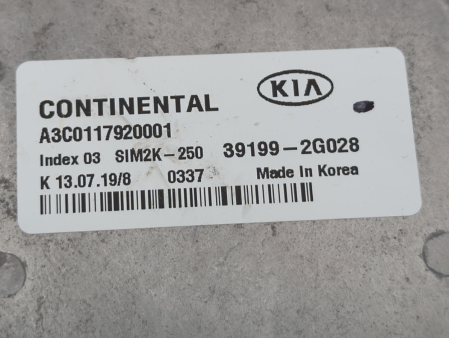 2019-2020 Kia Optima PCM Engine Control Computer ECU ECM PCU OEM P/N:39199-2G028 39171-2GJK5, 39170-2GJK5 Fits Fits 2019 202