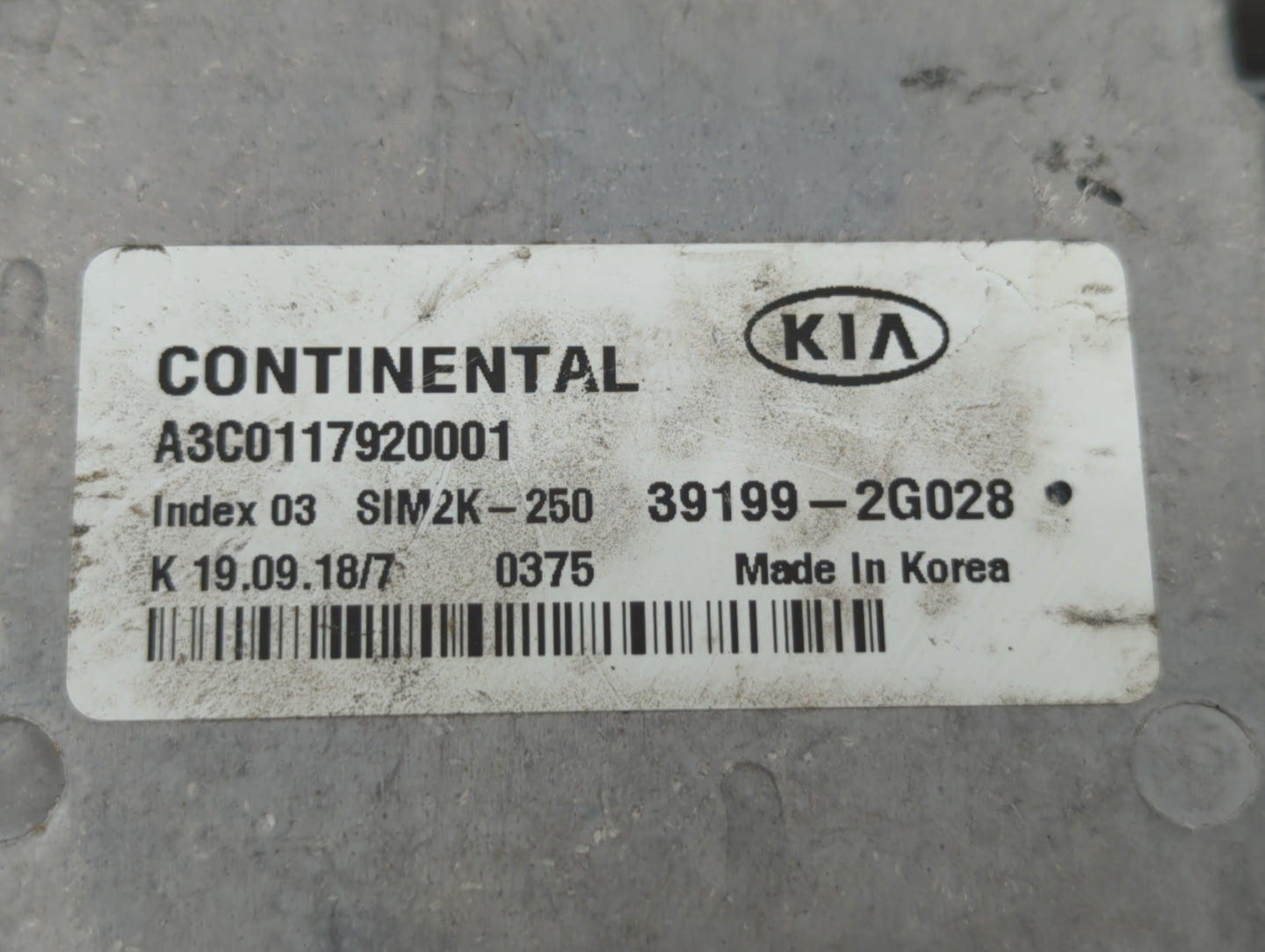 2019-2020 Kia Optima PCM Engine Control Computer ECU ECM PCU OEM P/N:39199-2G028 39170-2GJK0, 39171-2GJK0 Fits Fits 2019 202