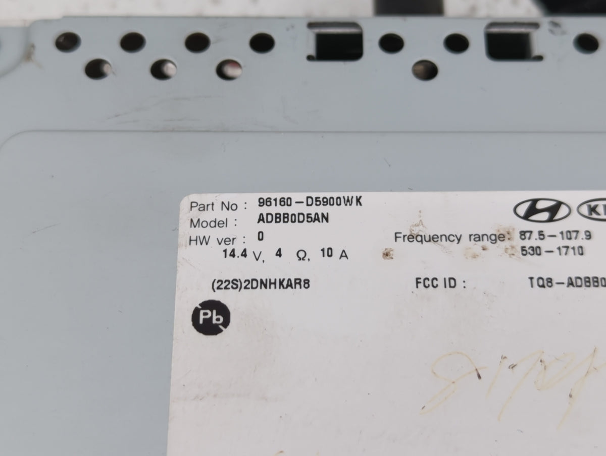 2019-2020 Kia Optima Am Fm Cd Player Radio Receiver 510954 - Oemusedautoparts1.com