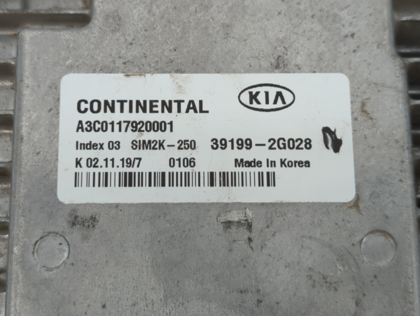 2019-2020 Kia Optima PCM Engine Control Computer ECU ECM PCU OEM P/N:39199-2G023 39199-2G028, 39170-2GJK0 Fits Fits 2019 202