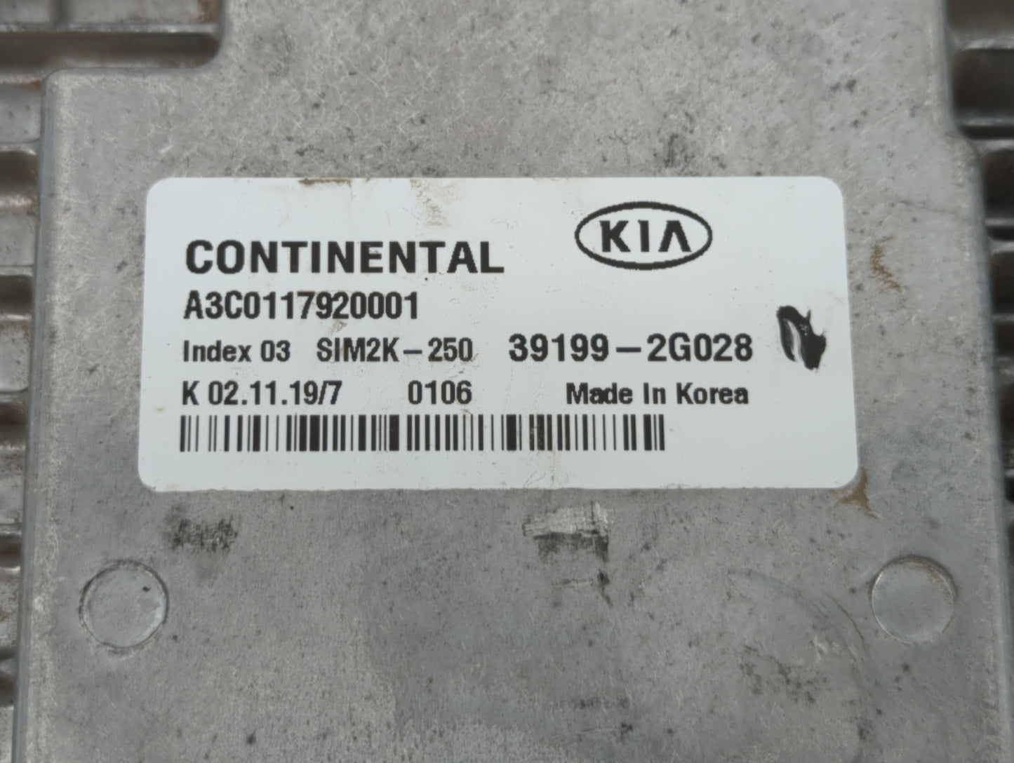 2019-2020 Kia Optima PCM Engine Control Computer ECU ECM PCU OEM P/N:39199-2G023 39199-2G028, 39170-2GJK0 Fits Fits 2019 202