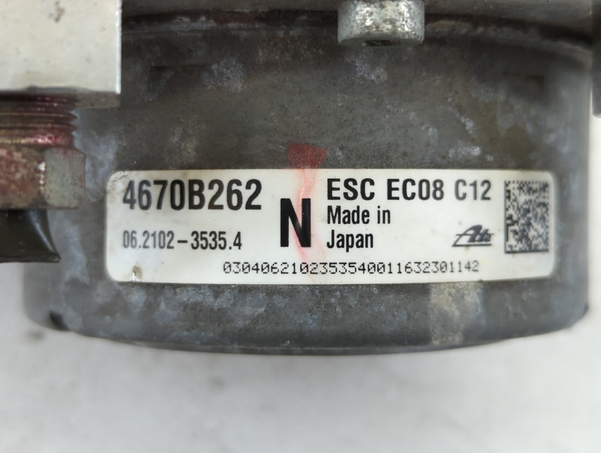 2019-2020 Kia Optima Anti-Lock Brake ABS Pump Module Actuator OEM P/N:ESC EC08 C12 4670B262 Fits Fits 2019 2020 OEM Used Aut