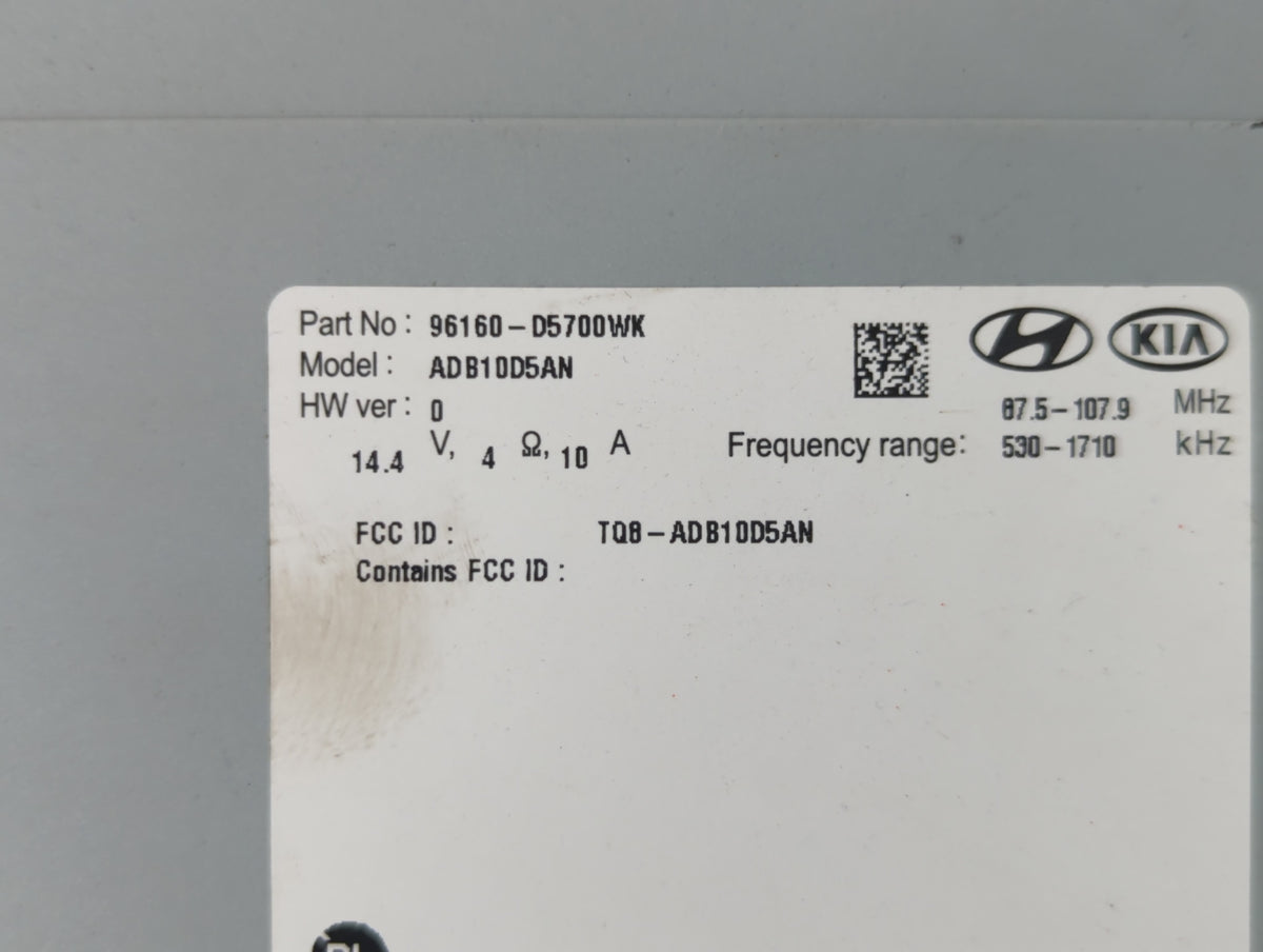 2019-2020 Kia Optima Am Fm Cd Player Radio Receiver 692988 - Oemusedautoparts1.com