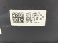 2019-2020 Kia Rio Instrument Cluster Speedometer Gauges P/N:94001-H9220 Fits Fits 2019 2020 OEM Used Auto Parts - Oemusedaut