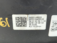 2019-2020 Kia Rio Instrument Cluster Speedometer Gauges P/N:94001-H9220 Fits Fits 2019 2020 OEM Used Auto Parts - Oemusedaut