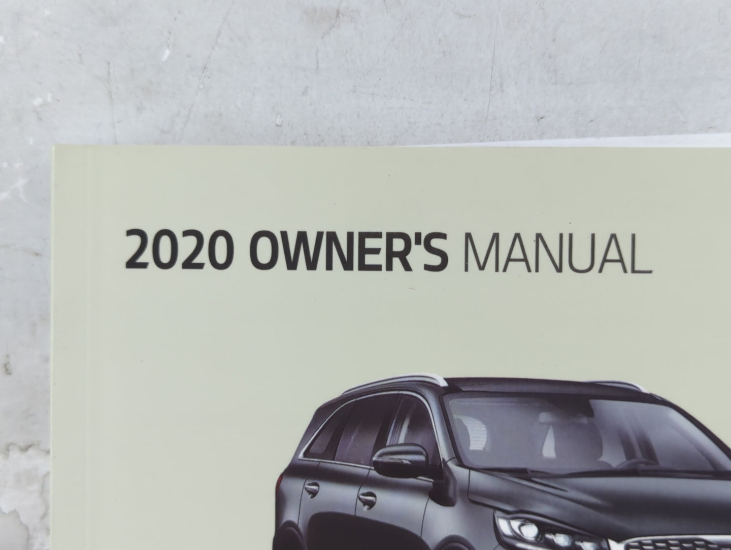 2020 Kia Sorento Owners Manual Book Guide P/N:LXG5-EU98B OEM Used Auto Parts - Oemusedautoparts1.com