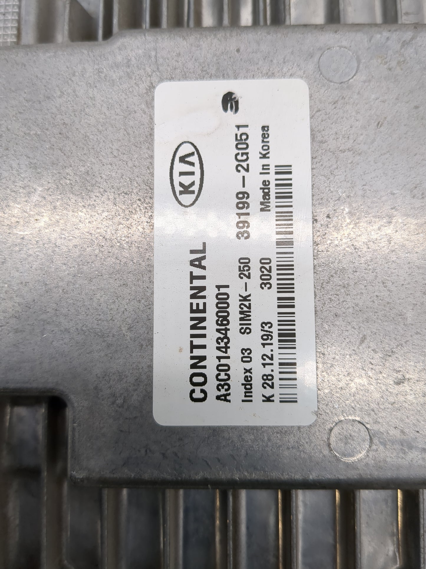 2019-2020 Kia Sorento PCM Engine Control Computer ECU ECM PCU OEM P/N:A3C0143460001 39199-2G051 Fits Fits 2019 2020 OEM Used