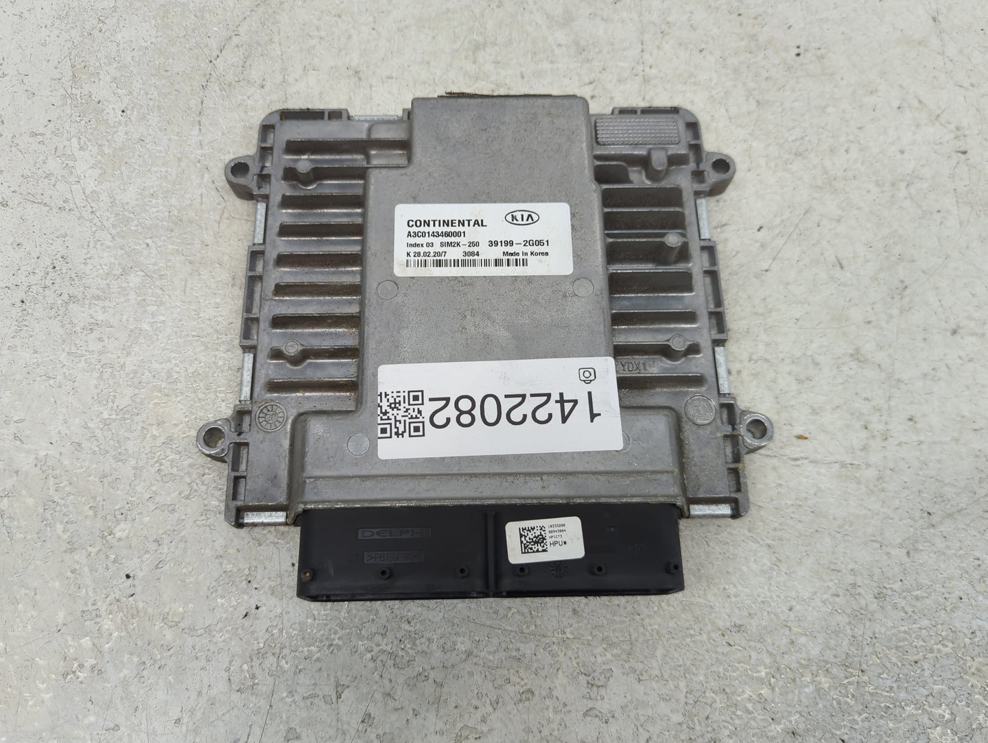 2019-2020 Kia Sorento PCM Engine Control Computer ECU ECM PCU OEM P/N:A3C0143460001 39199-2G051, SIM2K-250 Fits Fits 2019 20