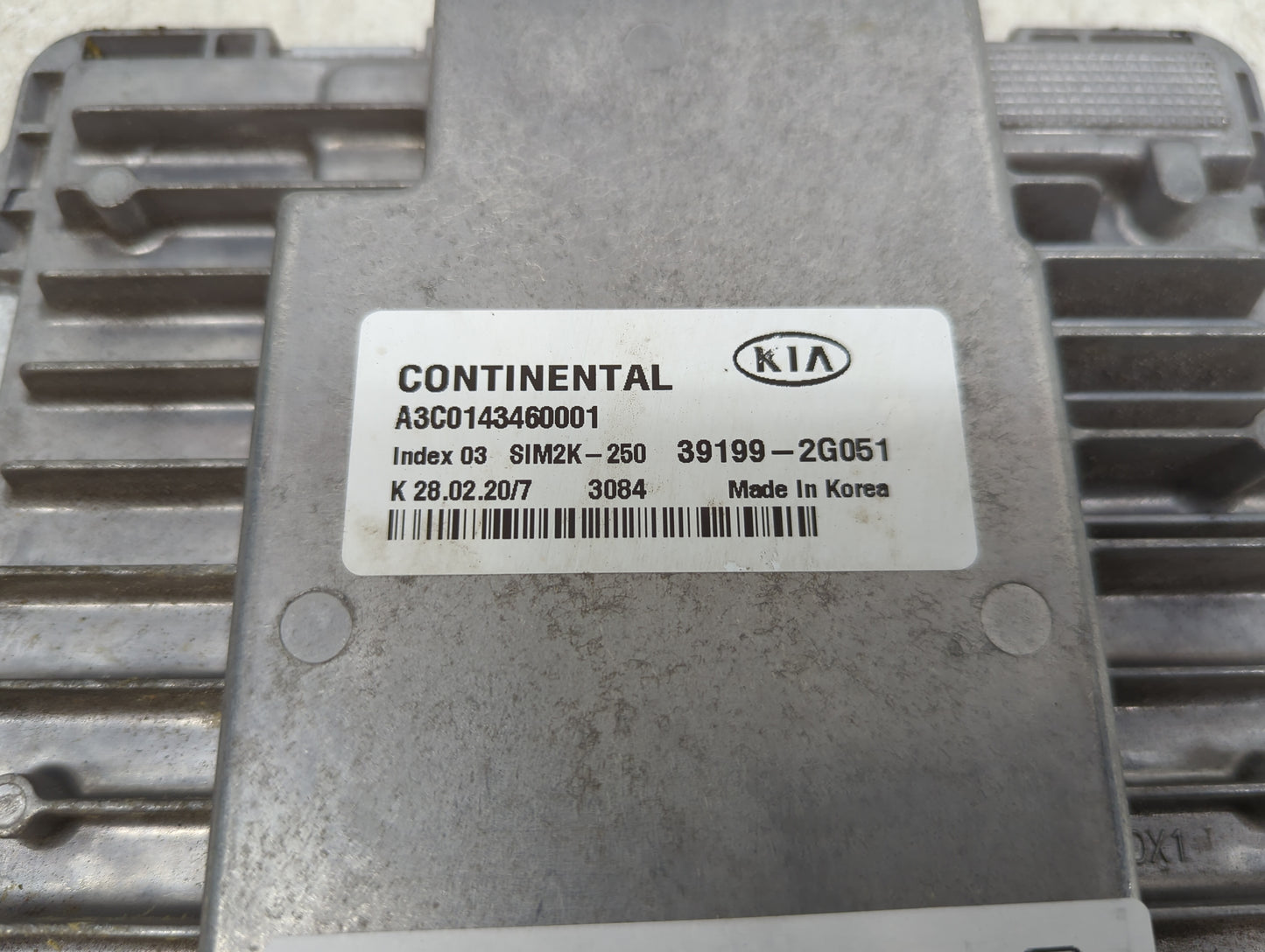 2019-2020 Kia Sorento PCM Engine Control Computer ECU ECM PCU OEM P/N:A3C0143460001 39199-2G051, SIM2K-250 Fits Fits 2019 20