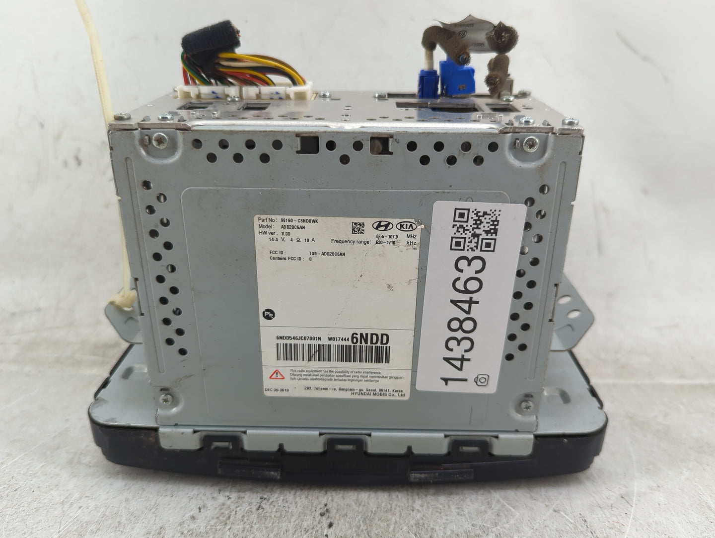 2019-2020 Kia Sorento Radio AM FM Cd Player Receiver Replacement P/N:96160-C6ND0WK AD820C6AN, TQ8-AD820C6AN Fits Fits 2019 2