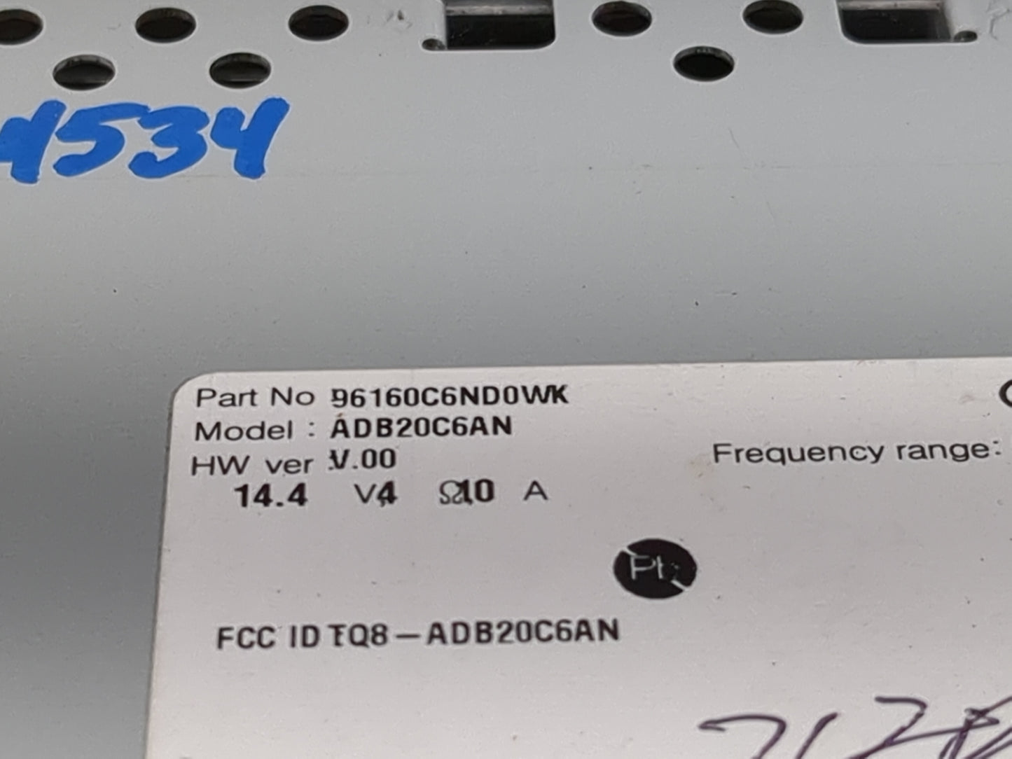 2020 Kia Sorento Radio AM FM Cd Player Receiver Replacement P/N:96160C6ND0WK ADB20C6AN, TQ8-ADB20C6AN Fits OEM Used Auto Par