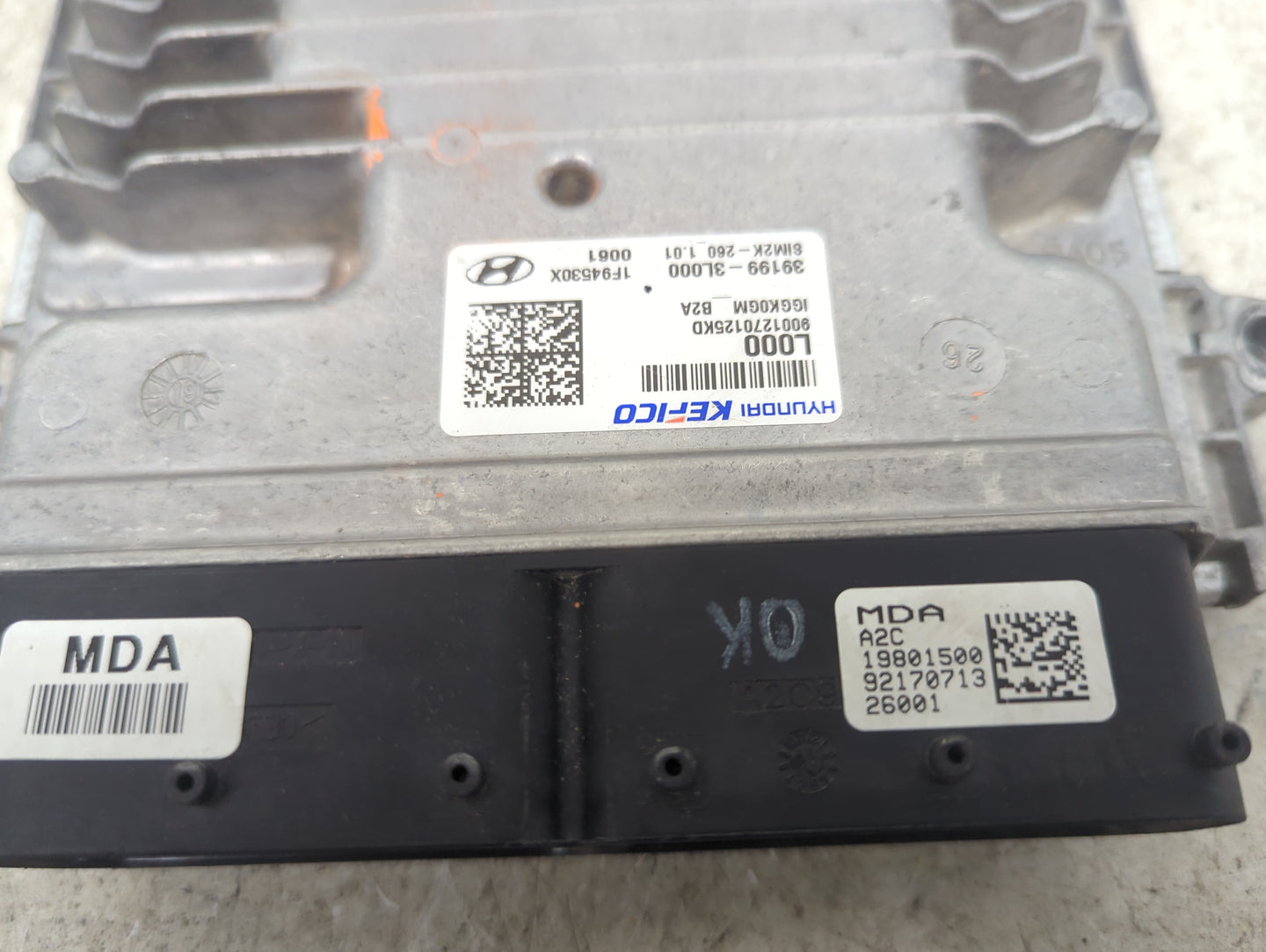 2019-2020 Kia Sorento PCM Engine Control Computer ECU ECM PCU OEM P/N:39199-3L000 1F9453OX, 9001270125KD Fits Fits 2019 2020