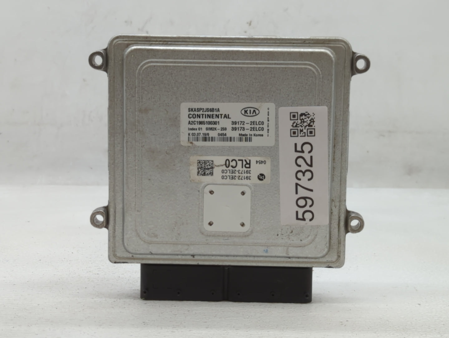 2020-2021 Kia Soul PCM Engine Control Computer ECU ECM PCU OEM P/N:39172-2ELC0 Fits Fits 2020 2021 OEM Used Auto Parts - Oem