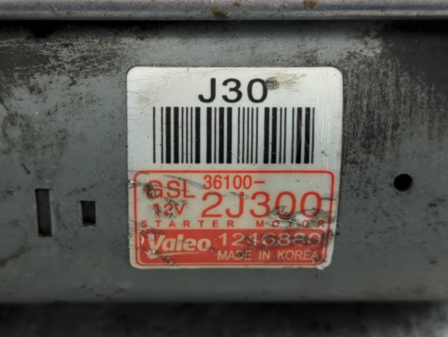 2020-2021 Kia Soul Car Starter Motor Solenoid OEM P/N:1216880 36100-2J300 Fits Fits 2020 2021 2022 OEM Used Auto Parts - Oem