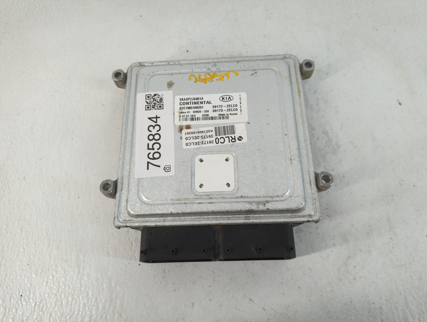 2020-2021 Kia Soul PCM Engine Control Computer ECU ECM PCU OEM P/N:39173-2ELC0 39172-2ELC0 Fits Fits 2020 2021 OEM Used Auto