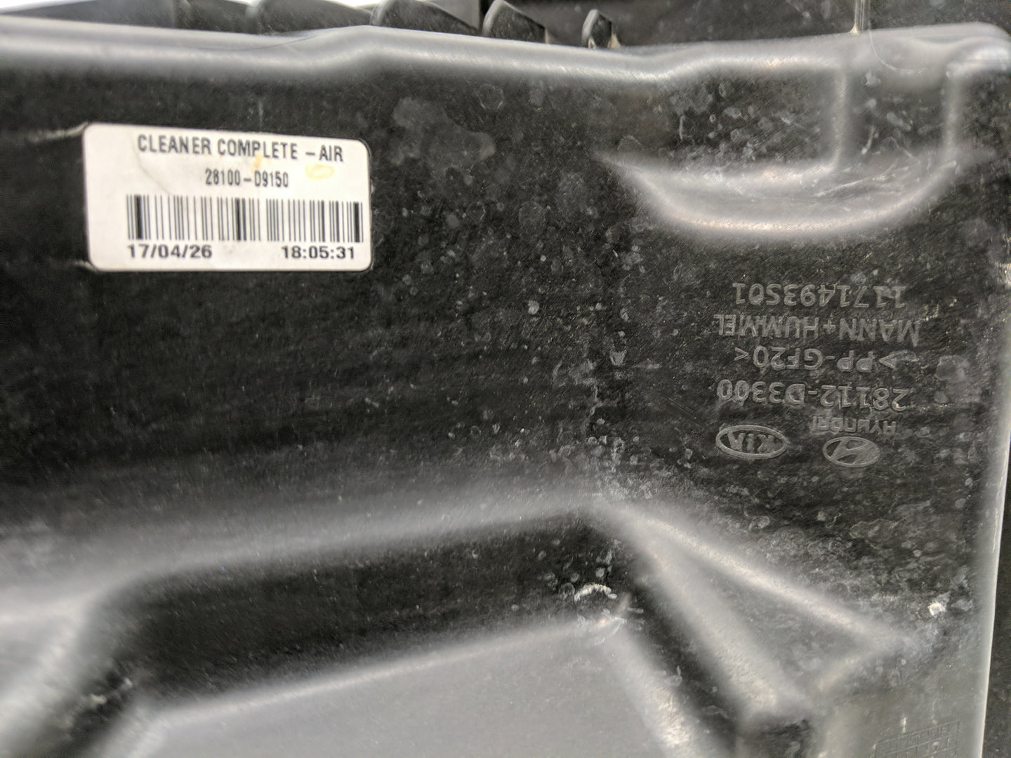 2017-2021 Kia Sportage Air Cleaner Intake-duct Hose Tube - Oemusedautoparts1.com