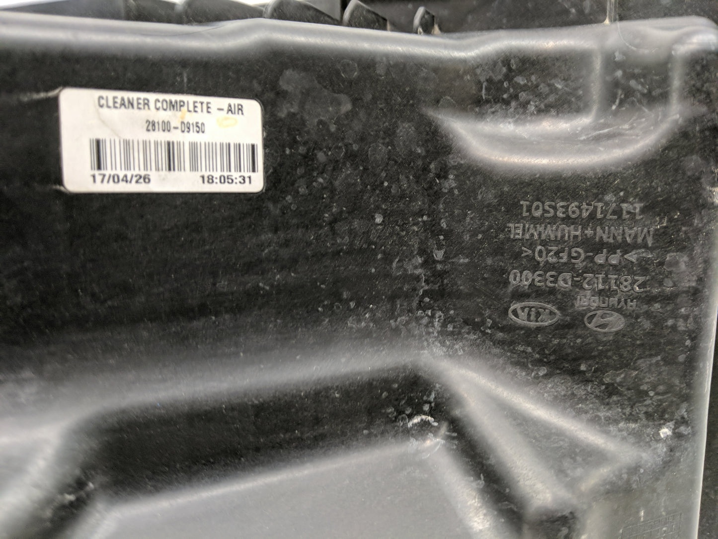 2017-2021 Kia Sportage Air Cleaner Intake-duct Hose Tube - Oemusedautoparts1.com