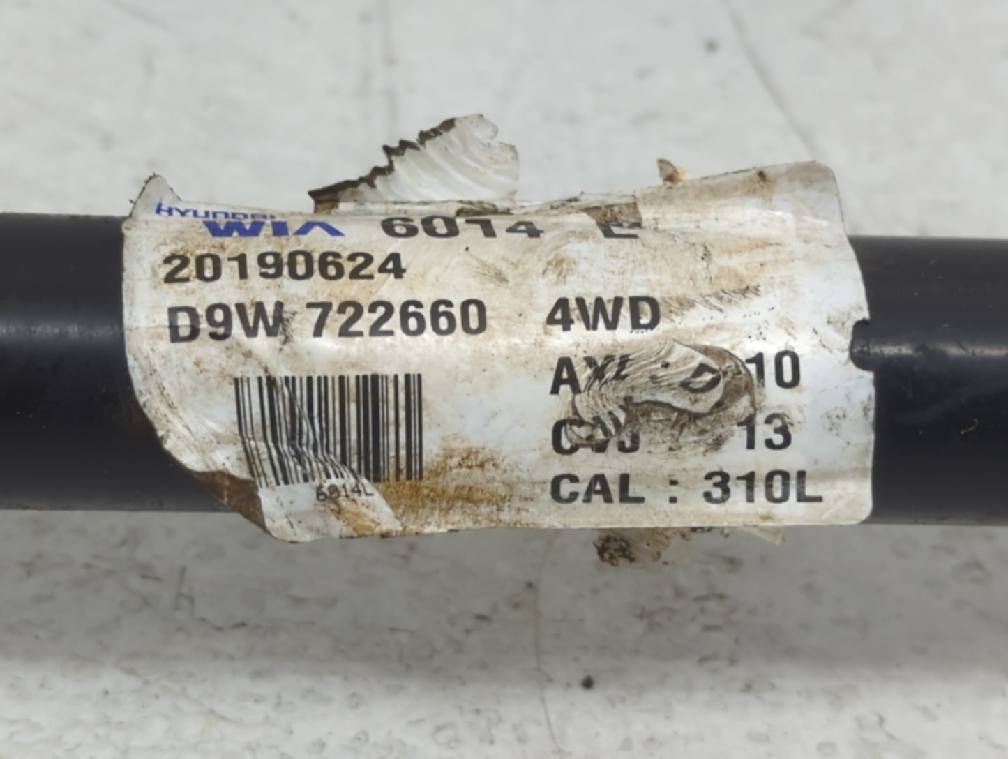 2017-2021 Kia Sportage Axle Shaft Rear Driver Cv C/v - Oemusedautoparts1.com