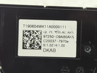 2020-2021 Kia Sportage Climate Control Module Temperature AC/Heater Replacement P/N:97250-D9AB0AK5 97250-D9XXX Fits Fits 202
