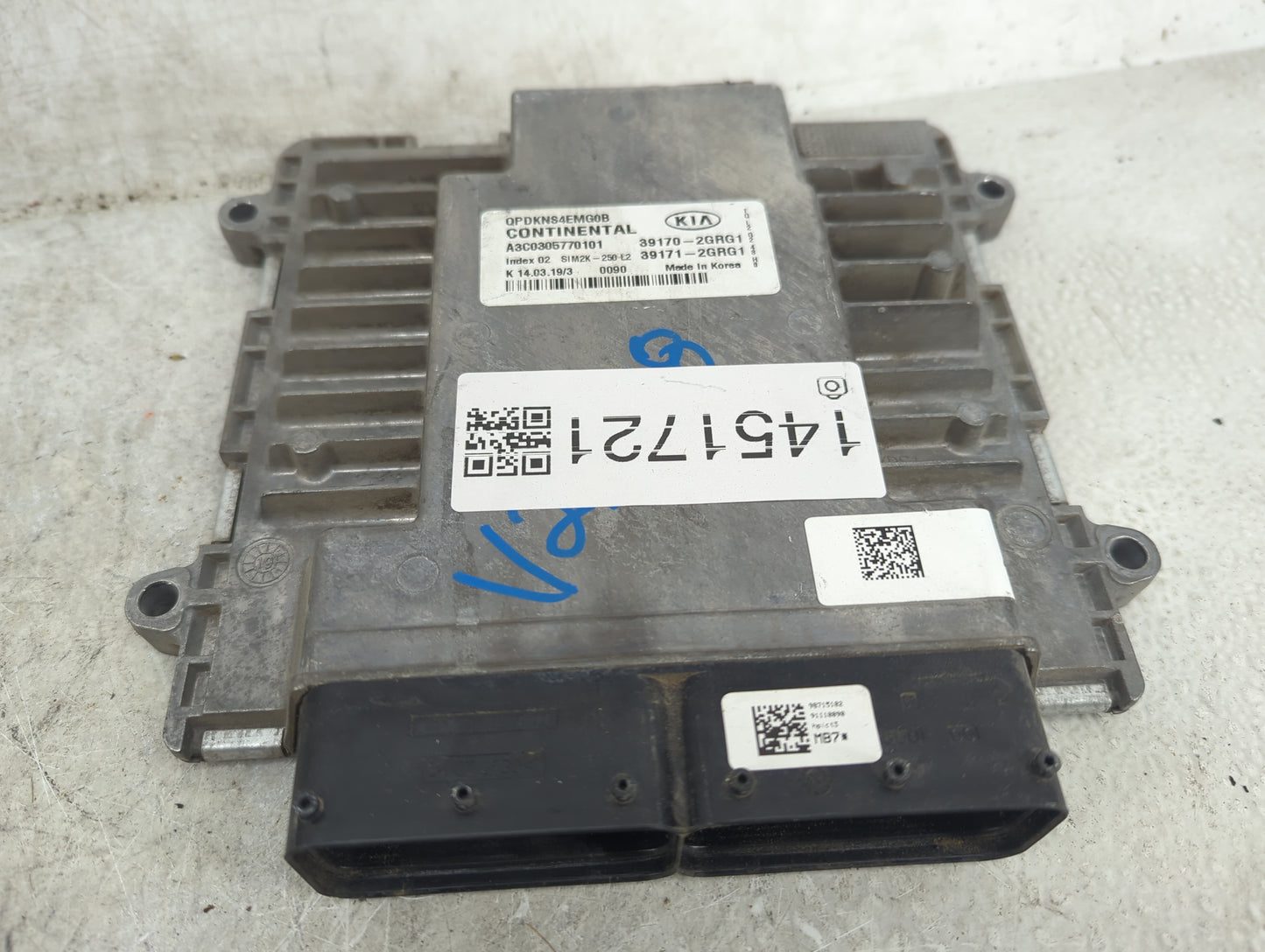 2020 Kia Sportage PCM Engine Control Computer ECU ECM PCU OEM P/N:39170-2GRG1 39171-2GRG1, A3C0305770101, QPDKNS4EMG0B Fits 