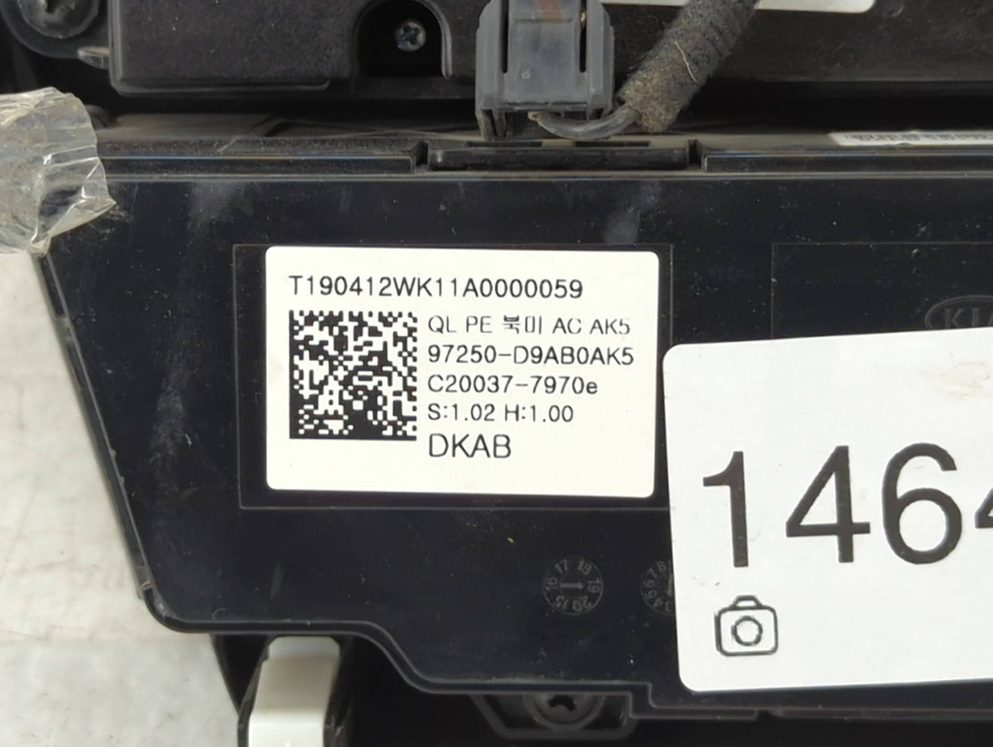 2020-2021 Kia Sportage Climate Control Module Temperature AC/Heater Replacement P/N:97250-D9AB0AK5 Fits Fits 2020 2021 OEM U