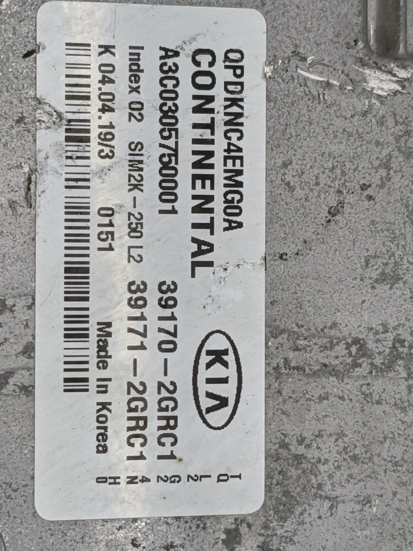 2020-2021 Kia Sportage PCM Engine Control Computer ECU ECM PCU OEM P/N:39170-2GRC1 39171-2GRC1, A3C0305750001 Fits Fits 2020