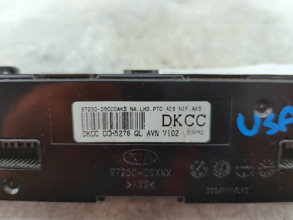 2020-2021 Kia Sportage Climate Control Module Temperature AC/Heater Replacement P/N:97250-D9CC0AK5 97250-D9XXX Fits Fits 202