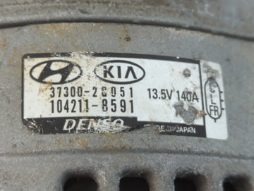 2017-2021 Kia Sportage Alternator Replacement Generator Charging Assembly Engine OEM P/N:104211-8591 37300-2G051 Fits OEM Used Auto Parts