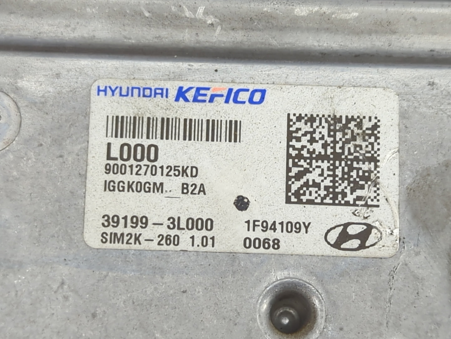 2020 Kia Telluride PCM Engine Control Computer ECU ECM PCU OEM P/N:39199-3L000 SIM2K-260, 9001270125KD Fits OEM Used Auto Pa
